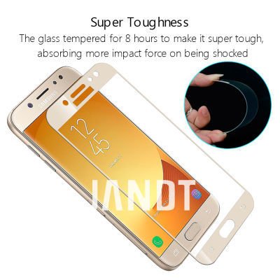 Galaxy J4 Patinda Kenarları Kırılmaya Dayanıklı Cam Ekran Koruyucu