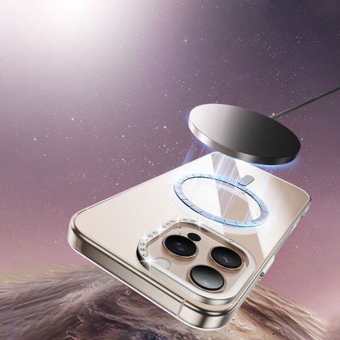 Apple iPhone 16 Pro Max Kılıf Magsafe Şarj Özellikli Kamera Standlı Estop Kapak