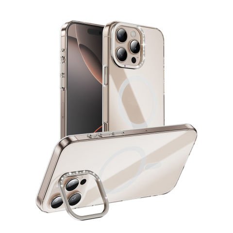 Apple iPhone 16 Pro Max Kılıf Magsafe Şarj Özellikli Kamera Standlı Estop Kapak