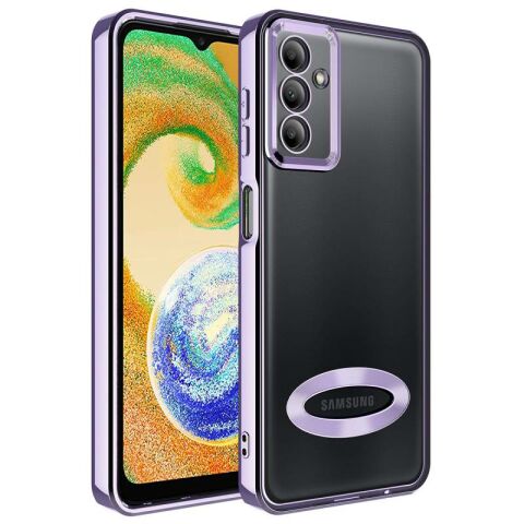 Galaxy A14 Kılıf Kamera Korumalı Logo Gösteren Patinda Omega Kapak