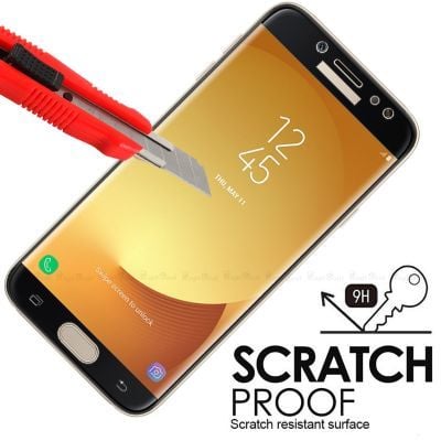 Galaxy J330 Pro Patinda Kenarları Kırılmaya Dayanıklı Cam Ekran Koruyucu
