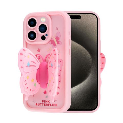 Apple iPhone 15 Pro Kılıf Kamera Korumalı Figür Tasarımlı Patinda Kapya Kapak