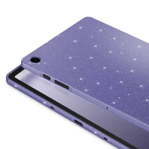 Galaxy Tab S9 FE Simli Parlak Görünümlü Patinda Tablet Koton Kılıf