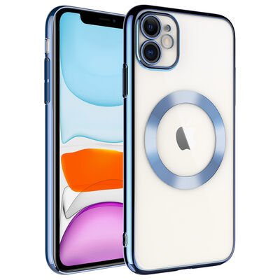 Apple iPhone 11 Kılıf Wireless Şarj Özellikli Sert PC Patinda Riksos Magsafe Kapak