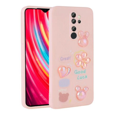 Xiaomi Redmi Note 8 Pro Kılıf Kabartma Figürlü Parlak Patinda Toys Silikon Kapak