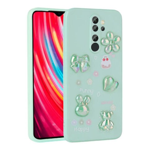 Xiaomi Redmi Note 8 Pro Kılıf Kabartma Figürlü Parlak Patinda Toys Silikon Kapak