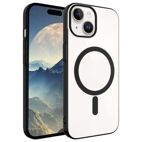 Apple iPhone 15 Kılıf Patinda Wireless Şarj Özellikli Pixel Magsafe Kapak