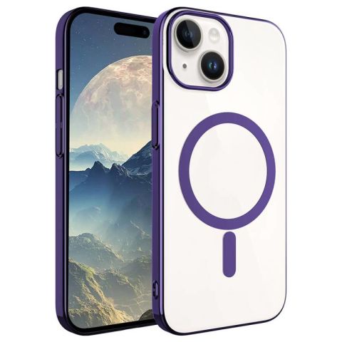 Apple iPhone 15 Kılıf Patinda Wireless Şarj Özellikli Pixel Magsafe Kapak