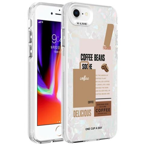 Apple iPhone 7 Kılıf Mermer Desenli Patinda Marbello Kapak