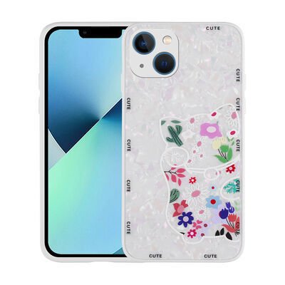 Apple iPhone 13 Kılıf Desenli Sert Silikon Patinda Mumila Kapak