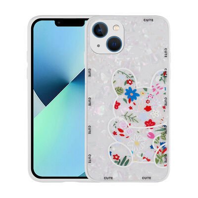 Apple iPhone 13 Kılıf Desenli Sert Silikon Patinda Mumila Kapak
