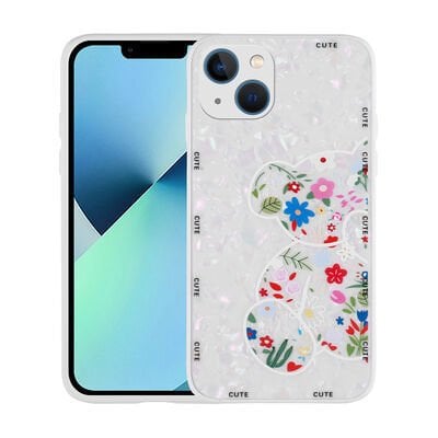 Apple iPhone 13 Kılıf Desenli Sert Silikon Patinda Mumila Kapak
