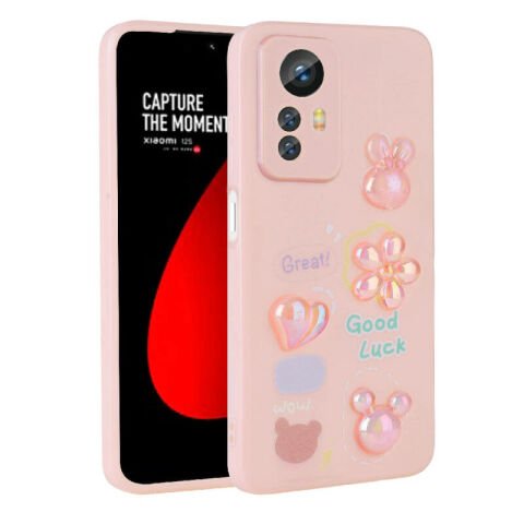 Xiaomi Redmi Note 12S Kılıf Kabartma Figürlü Parlak Patinda Toys Silikon Kapak