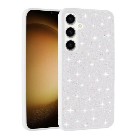 Galaxy S24 Plus Kılıf Parlak Taşlı Tasarım Patinda Pırlanta Kapak