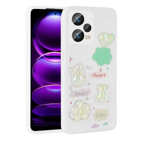 Xiaomi Redmi Note 12 Pro Plus 5G Kılıf Kabartma Figürlü Parlak Patinda Toys Silikon Kapak