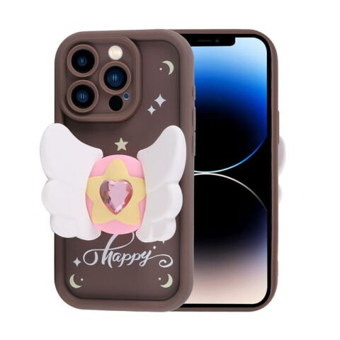 Apple iPhone 14 Pro Kılıf Kamera Korumalı Figür Tasarımlı Patinda Kapya Kapak