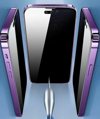 Apple iPhone 15 Pro Patinda Kor Privacy Cam Ekran Koruyucu