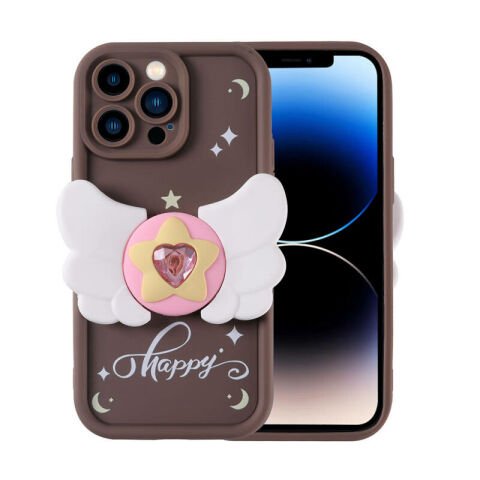 Apple iPhone 14 Pro Kılıf Kamera Korumalı Figür Tasarımlı Patinda Kapya Kapak