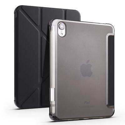 Apple iPad Mini 2021 (6.Nesil) Kılıf Patinda Tri Folding Kalem Bölmeli Standlı Kılıf