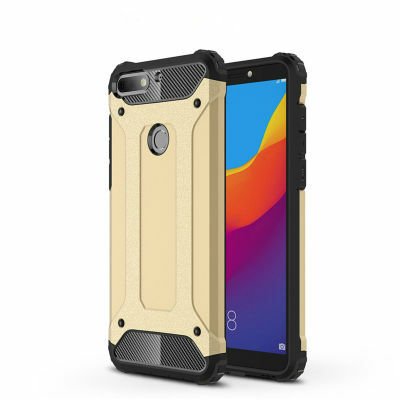Huawei Y7 2018 Kılıf Patinda Crash Silikon Kapak