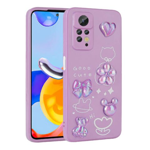 Xiaomi Redmi Note 12 Pro 4G Kılıf Kabartma Figürlü Parlak Patinda Toys Silikon Kapak