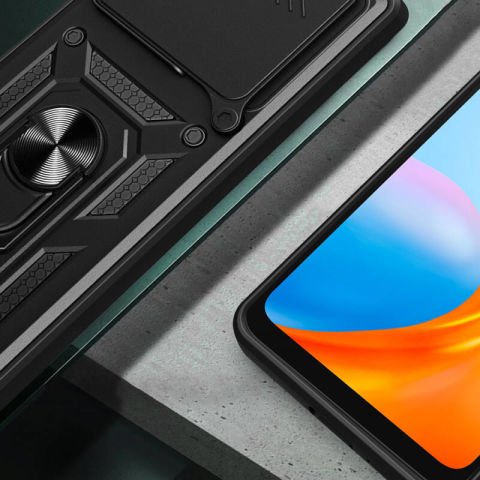 Xiaomi Redmi 13 4G Kılıf Magnetik Standlı Kamera Korumalı Patinda Sürgülü Vega Kapak