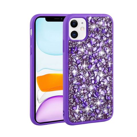 Apple iPhone 11 Kılıf Parlak Taşlı Tasarım Patinda Linea Kapak