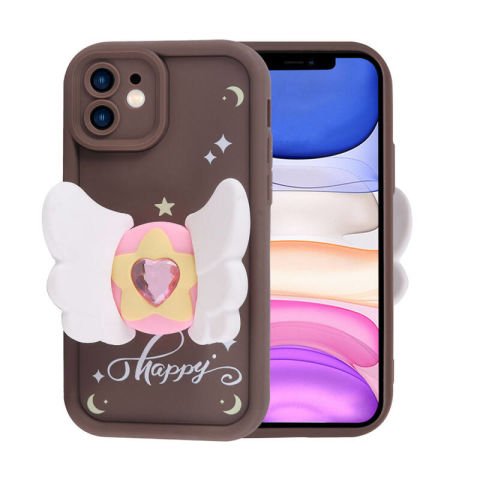 Apple iPhone 11 Kılıf Kamera Korumalı Figür Tasarımlı Patinda Kapya Kapak