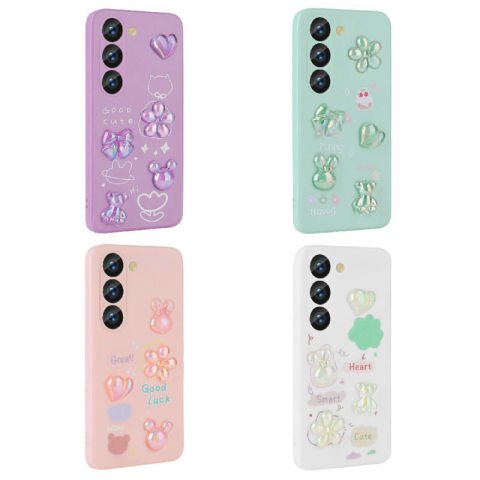 Galaxy A54 Kılıf Kabartma Figürlü Parlak Patinda Toys Silikon Kapak