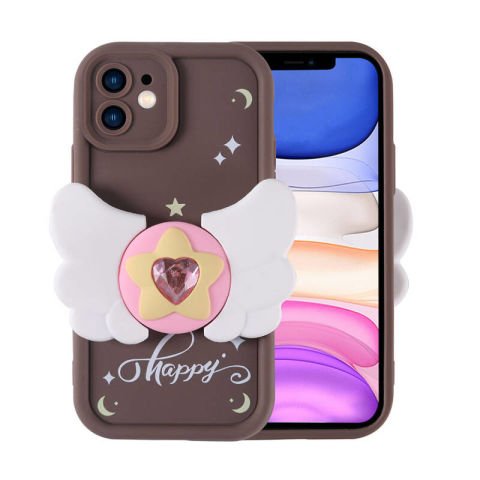 Apple iPhone 11 Kılıf Kamera Korumalı Figür Tasarımlı Patinda Kapya Kapak