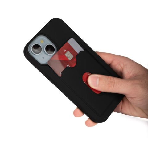 Apple iPhone 15 Kılıf Patinda Dora Kartlıklı Silikon Kapak