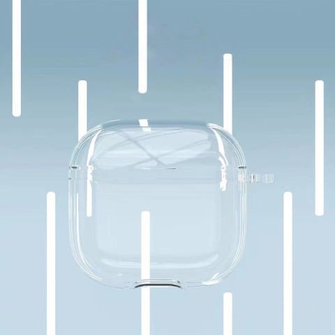 Apple Airpods 4 Kılıf Şeffaf Kristal Silikon Patinda Airbag 14 Kılıf