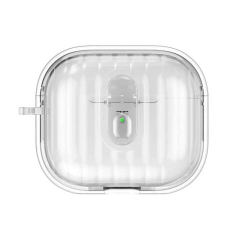 Airpods 4 Kılıf Kenarları Renkli Şeffaf Dilimli Silikon Patinda Airbag 40 Kılıf