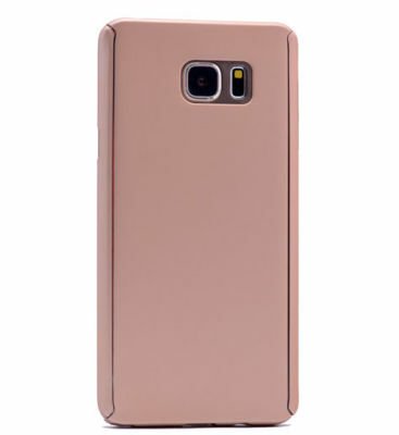 Galaxy Note 5 Kılıf Patinda 360 3 Parçalı Rubber Kapak Lacivert