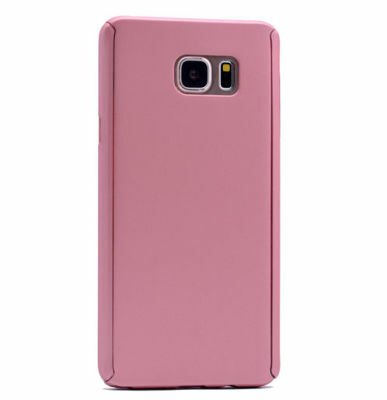Galaxy Note 5 Kılıf Patinda 360 3 Parçalı Rubber Kapak Lacivert