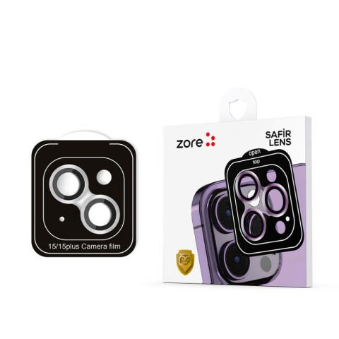 Apple iPhone 15 Patinda CL-11 Safir Parmak İzi Bırakmayan Anti-Reflective Kamera Lens Koruyucu