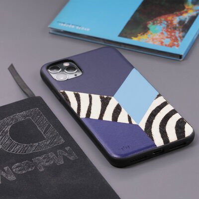 Apple iPhone 12 Pro Max Kılıf Kajsa Glamorous Serisi Zebra Combo Kapak