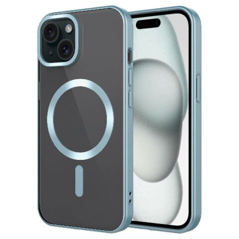 Apple iPhone 15 Plus Kılıf Mat Tasarımlı Magsafe Wireless Şarj Özellikli Patinda Mat Setro Kapak