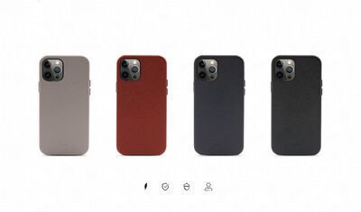Apple iPhone 12 Pro Max Kılıf ?Kajsa Woven Kapak