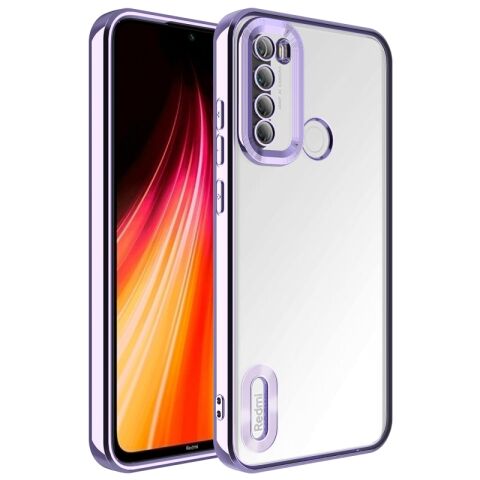 Xiaomi Redmi Note 8 Kılıf Kamera Korumalı Logo Gösteren Patinda Omega Kapak