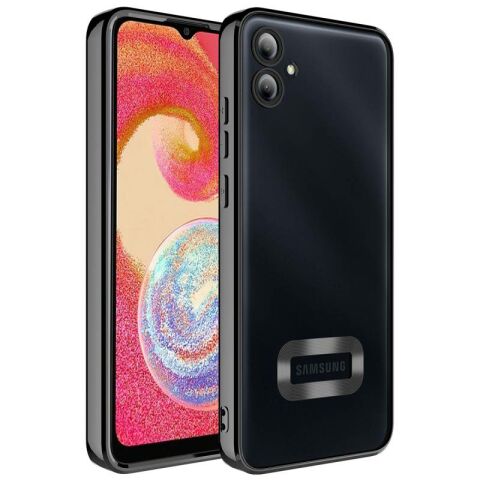 Galaxy A04E Kılıf Kamera Korumalı Logo Gösteren Patinda Omega Kapak