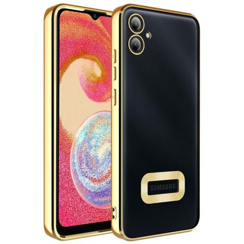 Galaxy A04E Kılıf Kamera Korumalı Logo Gösteren Patinda Omega Kapak