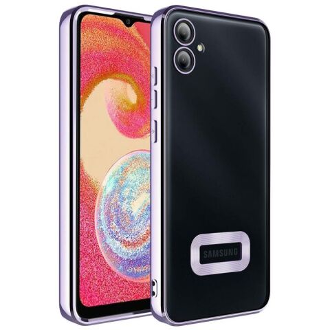 Galaxy A04E Kılıf Kamera Korumalı Logo Gösteren Patinda Omega Kapak
