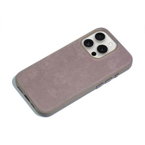 Apple iPhone 15 Pro Max Kılıf Patinda Mikro Fiber Mimoza Kapak