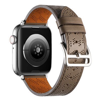 Apple Watch 42mm KRD-76 PU Deri Kordon Strap Kayış
