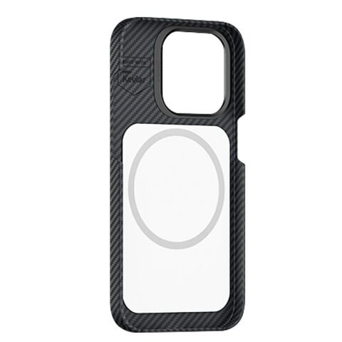 Apple iPhone 14 Pro Kılıf Magsafe Şarj Özellikli Karbon Fiber Benks MFM Lisanslı 600D Essential Kevlar Kapak