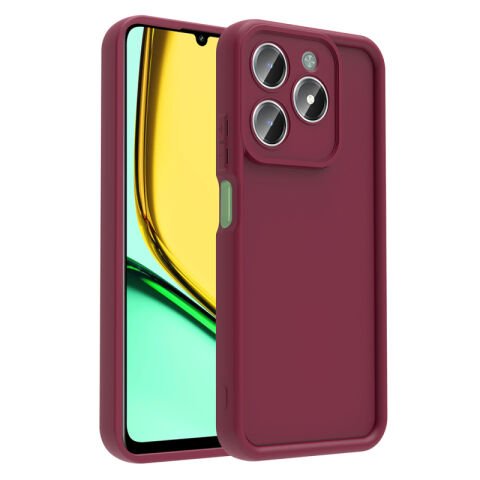 Realme C61 Kılıf Kamera Korumalı Patinda Ananas Kapak