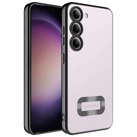 Galaxy S23 Plus Kılıf Kamera Korumalı Logo Gösteren Patinda Omega Kapak