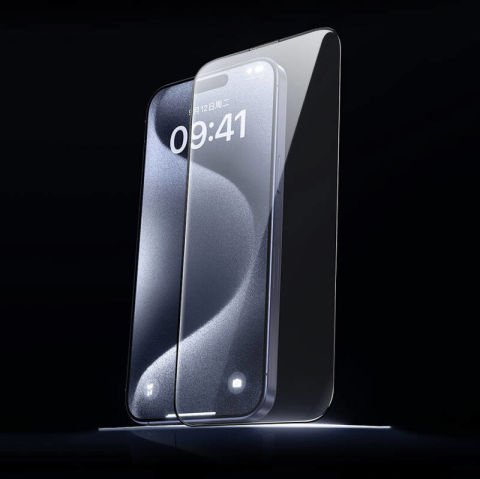 Apple iPhone 16 Pro Max Wiwu GT-008 Polimer Oleofobik Kaplama Şeffaf Pürüzsüz Temperli Cam Ekran Koruyucu