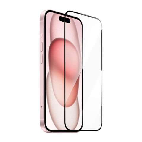 Apple iPhone 16 Wiwu GT-008 Polimer Oleofobik Kaplama Şeffaf Pürüzsüz Temperli Cam Ekran Koruyucu